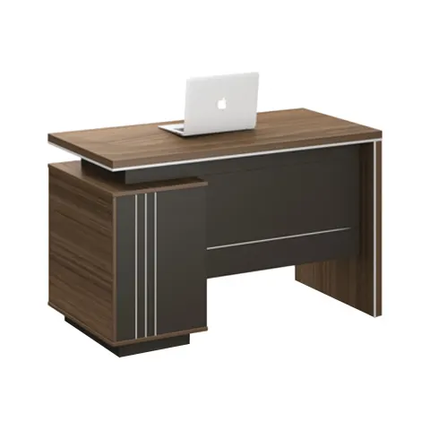 Birou RFG Chicago, cu container, 1200 x 600 x 750 mm, stejar Rhine și gri închis
