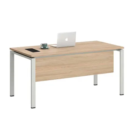 Birou RFG Monaco, 1600 x 800 x 750 mm, blat de ulm, metal alb