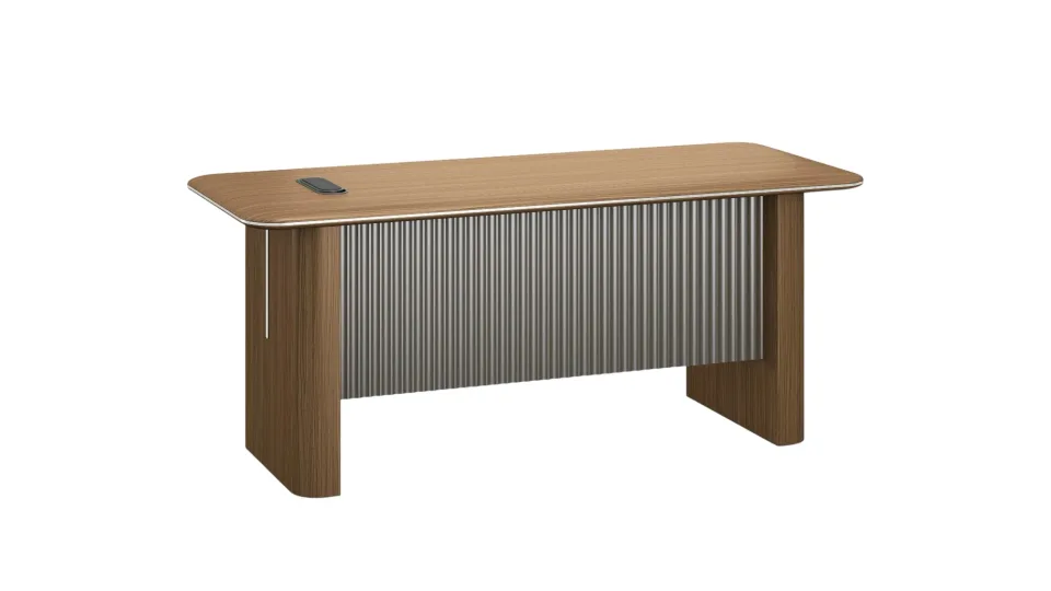 Birou RFG Parma, 1800 x 800 x 760 mm, pal de 50 mm, nuc și grafit perlat