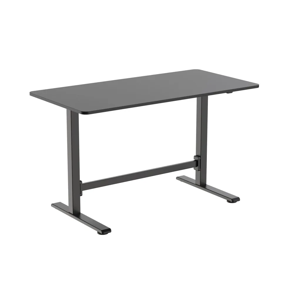 Birou RFG Axis, reglabil pe înălțime, 1200 × 600 × 700–1150 mm, PAL 16 mm, negru
