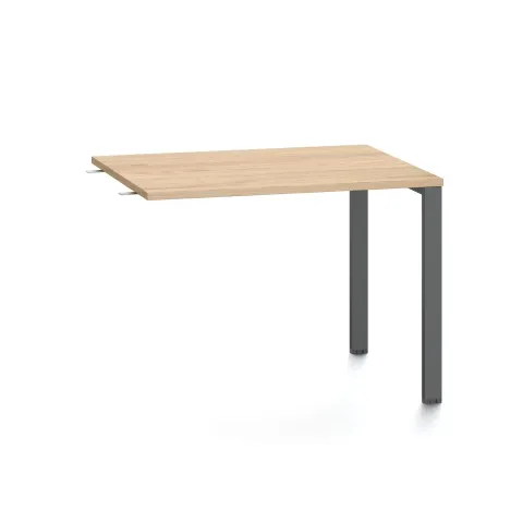 Suplimentar pentru birou RFG Monaco, 1000 x 800 x 750 mm, PAL 25 mm, blat ulm, metal negru