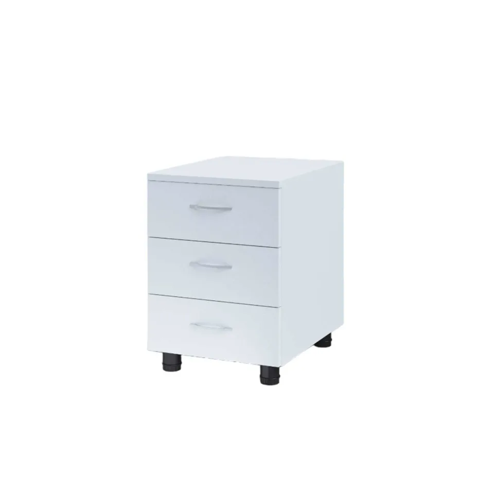Container de birou RFG, 500 x 400 x 570 mm, pal melaminat, alb