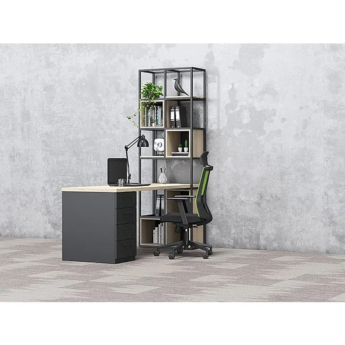 RFG Rack Boxi M, metal, 72 x 37 x 212 cm, negru