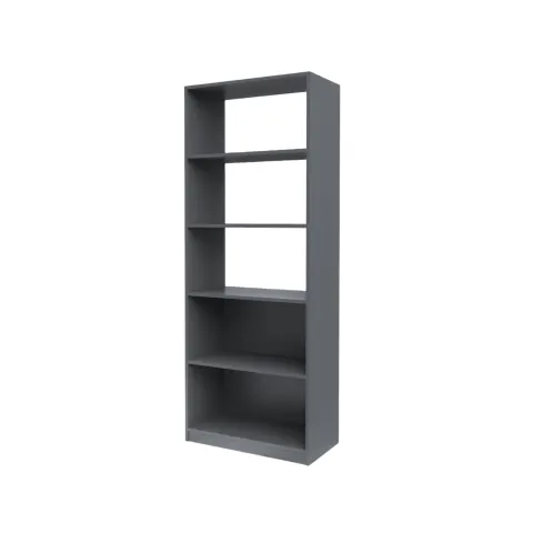 Raft RFG Libra 1, cu 5 polițe, 766 x 400 x 1993 mm, grafit
