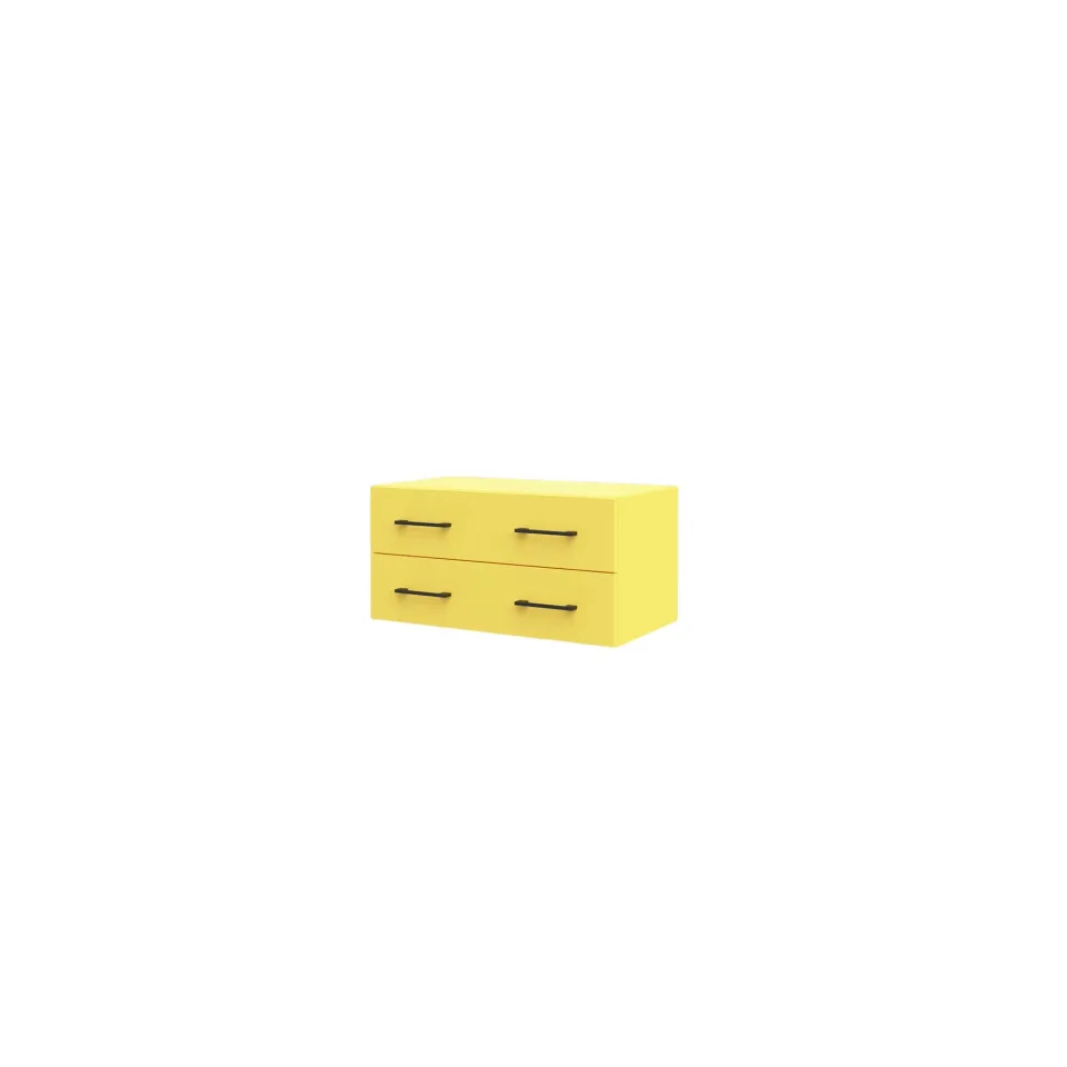 Dulap RFG Libra 7, 730 x 382 x 365 mm, cu sertare, galben