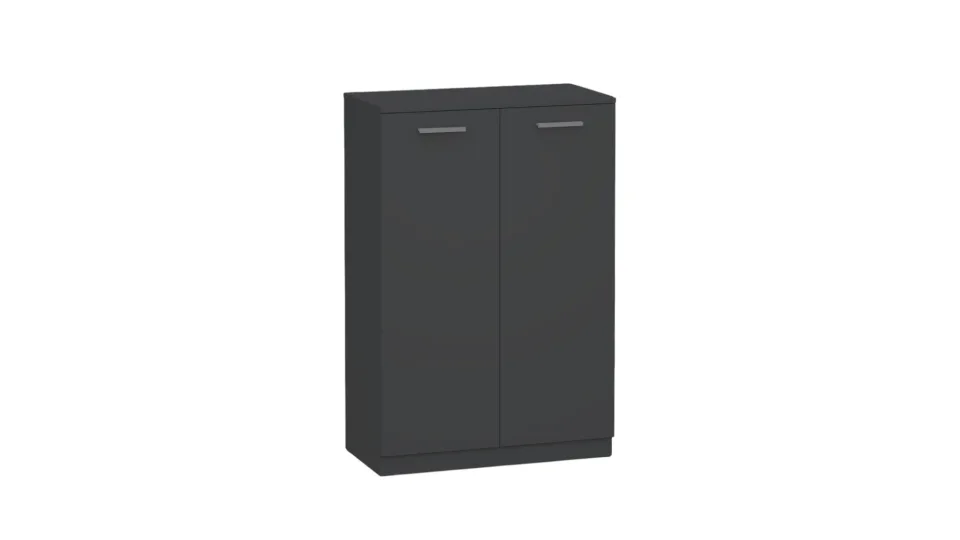 Dulap RFG Cabinet Boxi, dublu, cu două uși, inferior, 720 x 370 x 1069 mm, negru