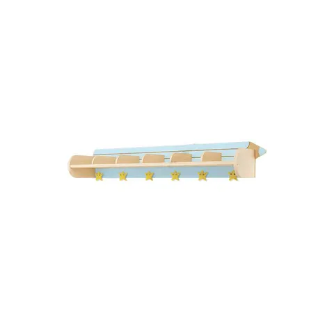 Raft pentru creioane Nowa Szkola, 134 x 26 x 21 cm, albastru deschis