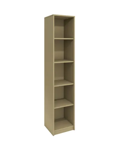 Bibliotecă RFG RS3 Elmaz, 420 x 400 x 2000 mm, placaj aglomerat 18 mm, gri