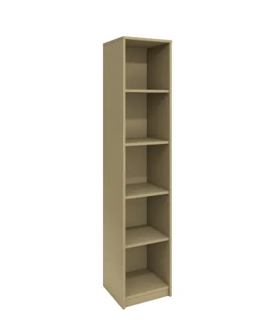 Biblioraft RFG RS3 Lisabona, 420 x 400 x 2000 mm, pal melaminat 18 mm, gri