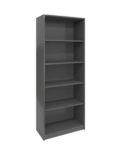 Bibliotecă RFG RS6 Parma, 800 x 400 x 2000 mm, PAL 18 mm, grafit perlă
