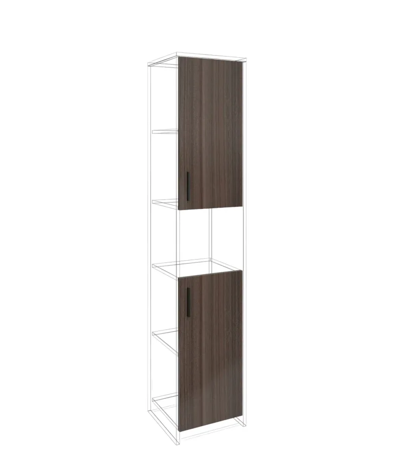Ușă RFG RV3 Lisabon S3, 380 x 18 x 760 mm, PAL 18 mm, set de 2, stejar închis