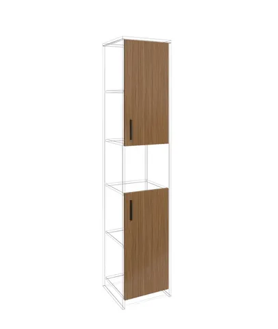 Ușă RFG RV3 Parma S3, 380 x 18 x 760 mm, pal 18 mm, set 2 bucăți, nuc