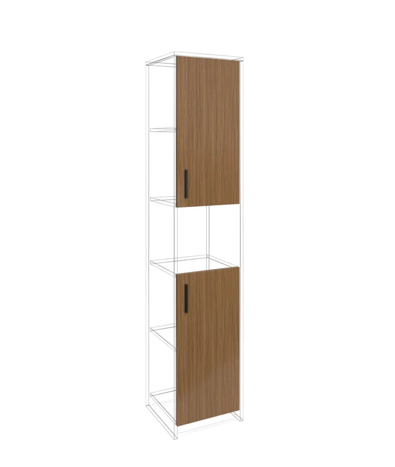 Ușă RFG RV3 Parma S3, 380 x 18 x 760 mm, pal 18 mm, set 2 bucăți, nuc