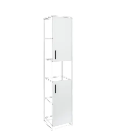 Ușă RFG RV3 Monaco S3, 380 x 18 x 760 mm, PAL 18 mm, set de 2, albă