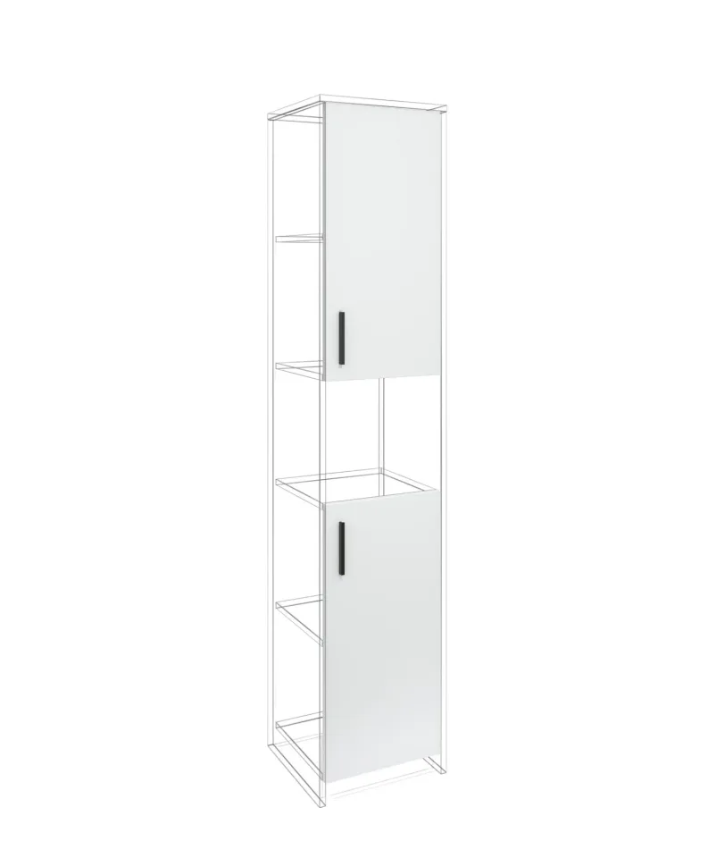 Ușă RFG RV3 Monaco S3, 380 x 18 x 760 mm, PAL 18 mm, set de 2, albă