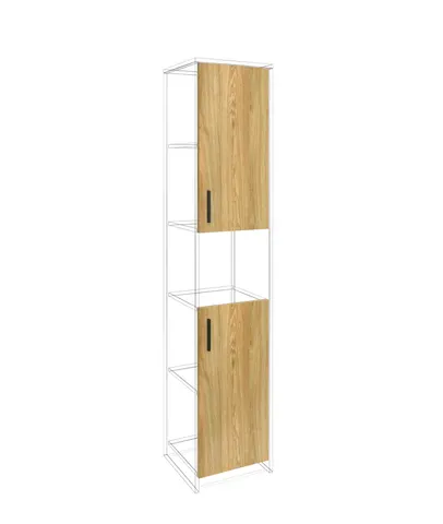 Ușă RFG RV3 Monaco S3, 380 x 18 x 760 mm, pal 18 mm, set 2 bucăți, ulm