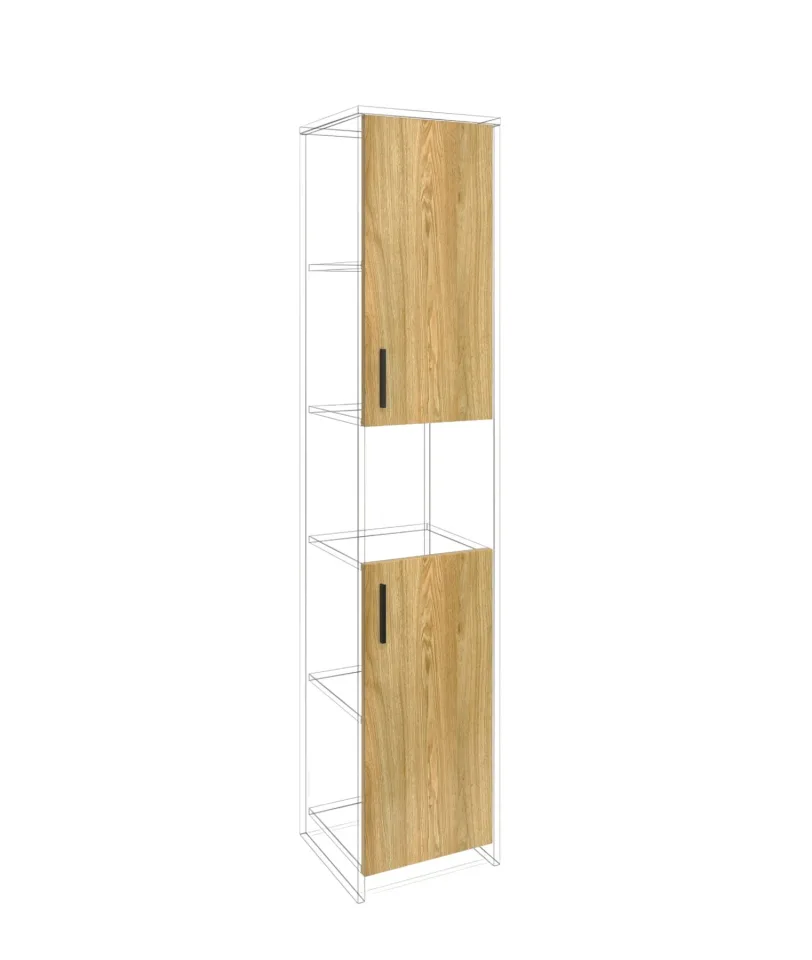 Ușă RFG RV3 Monaco S3, 380 x 18 x 760 mm, pal 18 mm, set 2 bucăți, ulm