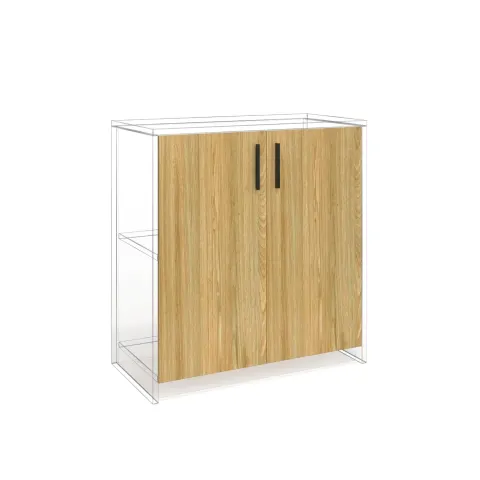 Ușă RFG RV3 Monaco S4, 380 x 18 x 760 mm, pal 18 mm, set 2 buc., ulm