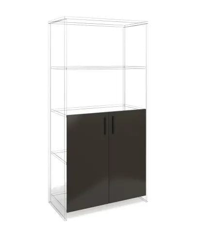 Ușă RFG RV3 Chicago S5, 380 x 18 x 760 mm, pal 18 mm, set 2 bucăți, gri închis
