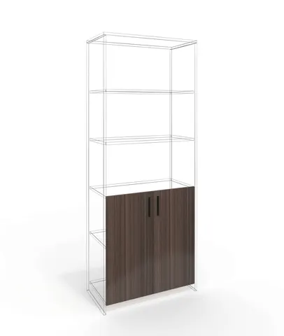 Ușă RFG RV3 Lisabona S5, 380 x 18 x 760 mm, placaj aglomerat 18 mm, set de 2, stejar închis