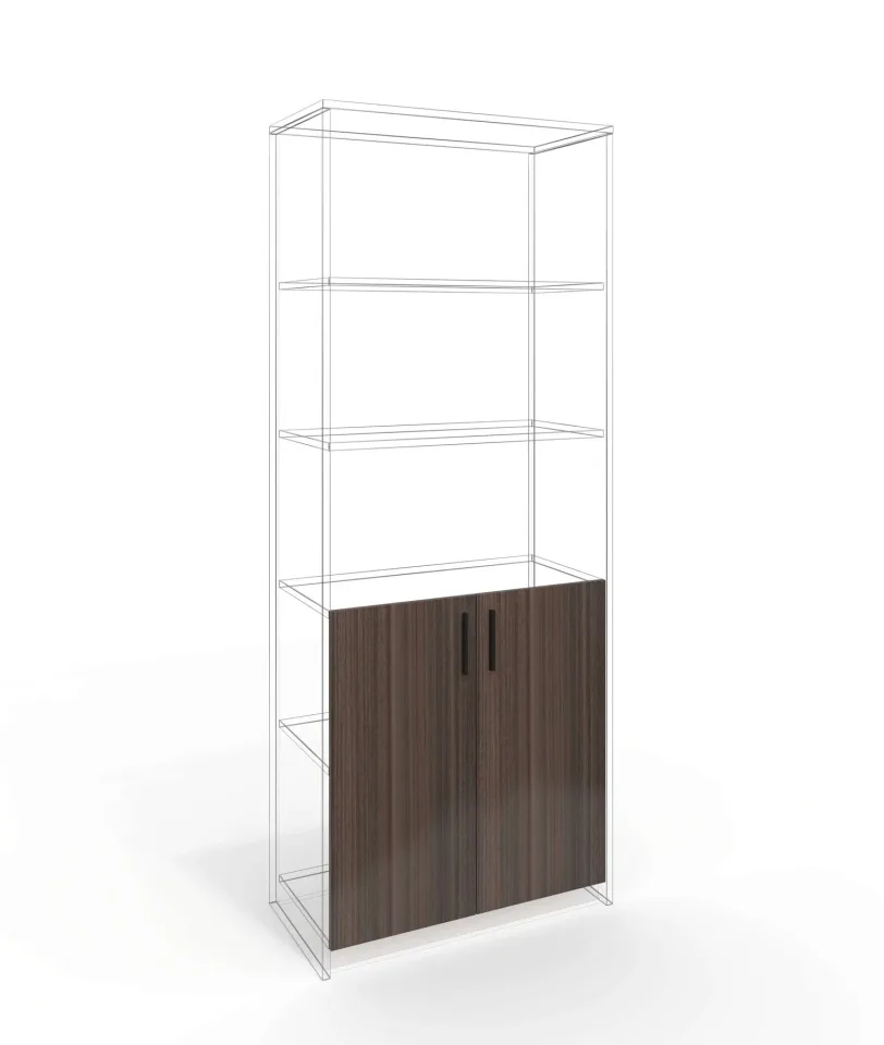 Ușă RFG RV3 Lisabona S5, 380 x 18 x 760 mm, placaj aglomerat 18 mm, set de 2, stejar închis