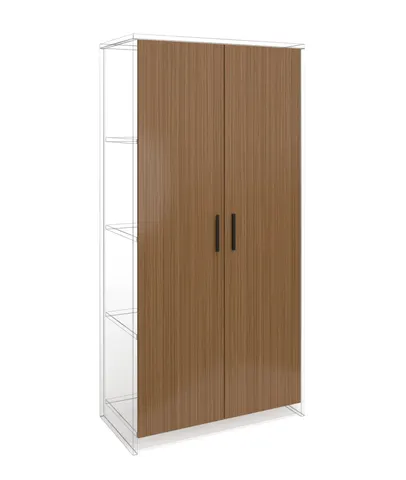 Ușă RFG RV2 Parma, 380 x 18 x 1540 mm, PAL 18 mm, set 2 bucăți, nuc