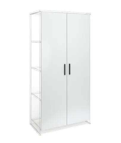 Ușă RFG RV2 Milano, 380 x 18 x 1540 mm, PAL 18 mm, set de 2, albă