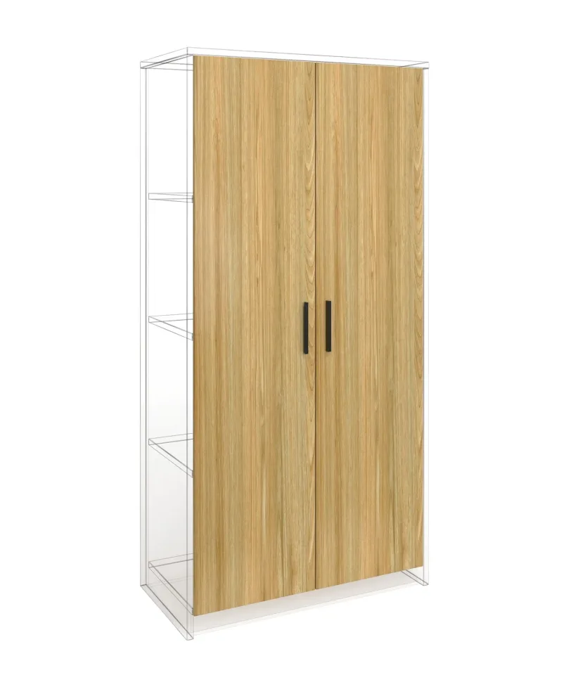 Ușă RFG RV2 Milano, 380 x 18 x 1540 mm, PAL 18 mm, set 2 bucăți, ulm
