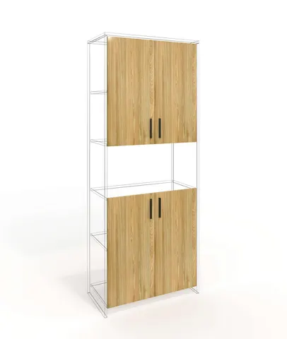 Ușă RFG RV3 Monaco, 380 x 18 x 760 mm, PAL 18 mm, set de 4, ulm