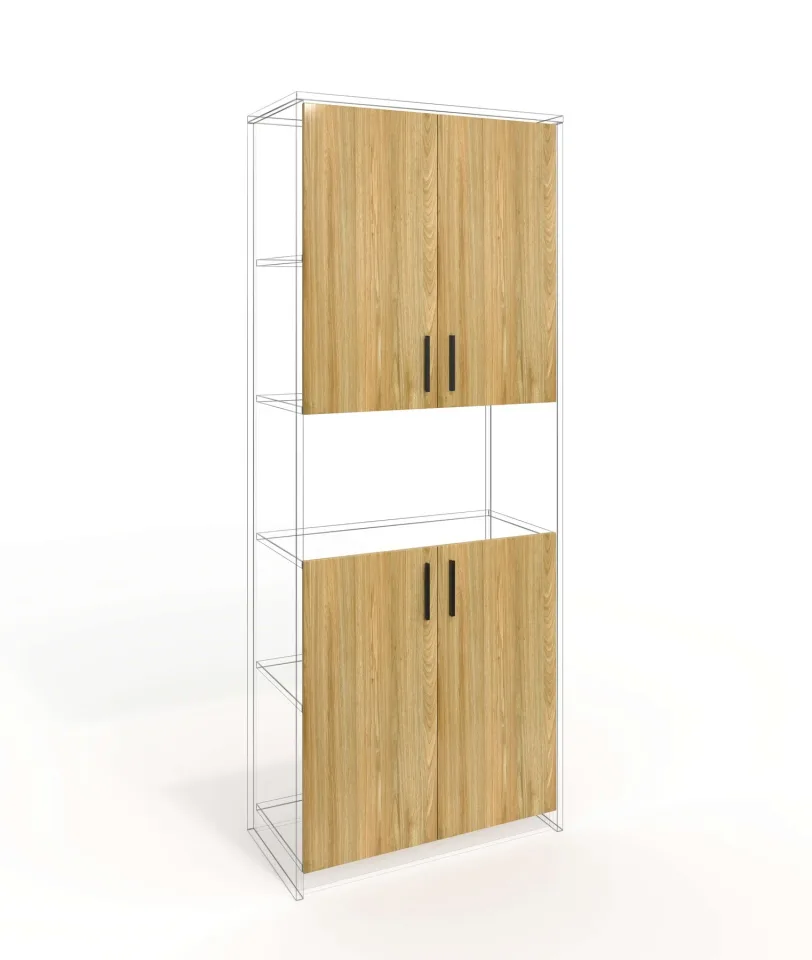 Ușă RFG RV3 Monaco, 380 x 18 x 760 mm, PAL 18 mm, set de 4, ulm