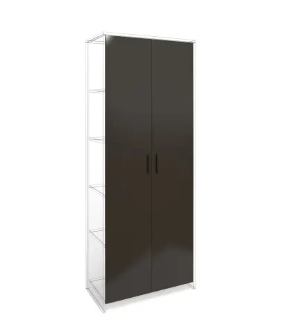 Ușă RFG RV1 Milano, 380 x 18 x 1920 mm, PAL 18 mm, set de 2, gri închis