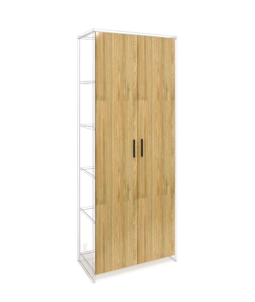 Ușă RFG RV1 Monaco, 380 x 18 x 1920 mm, pal melaminat 18 mm, set 2 buc., ulm