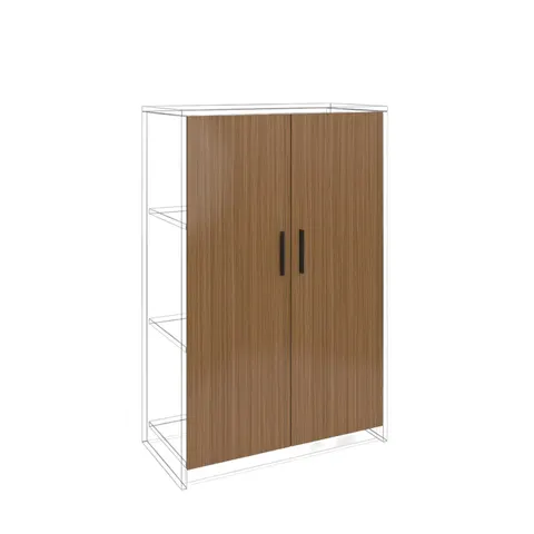 Ușă RFG RV7 Parma, 380 x 18 x 1110 mm, PAL 18 mm, set de 2, nuc
