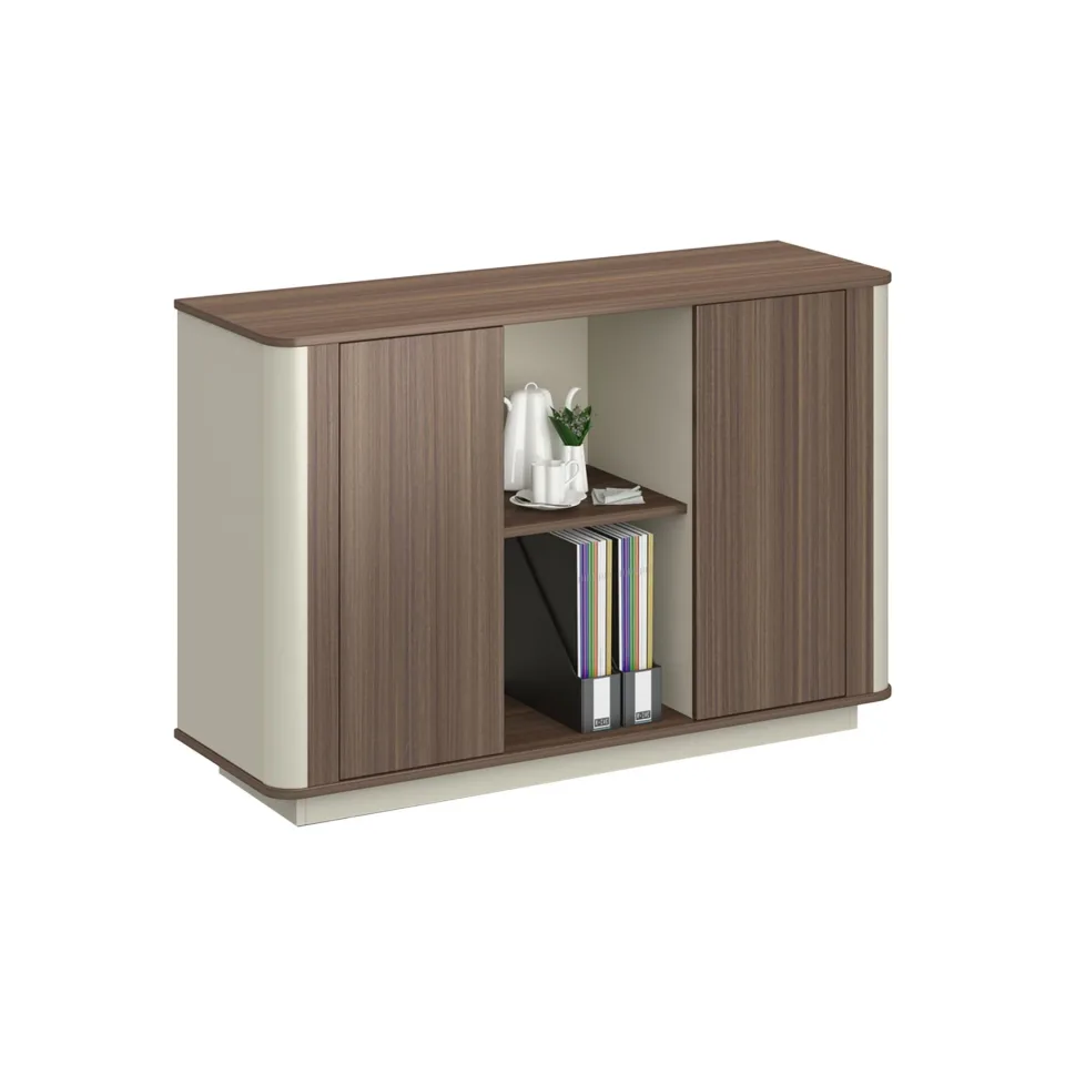 Dulap RFG Lisabon, 1200 x 400 x 800 mm, stejar închis și gri