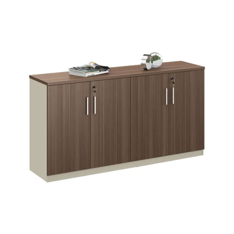 Dulap RFG Lisabon, 1600 x 400 x 840 mm, stejar închis și gri