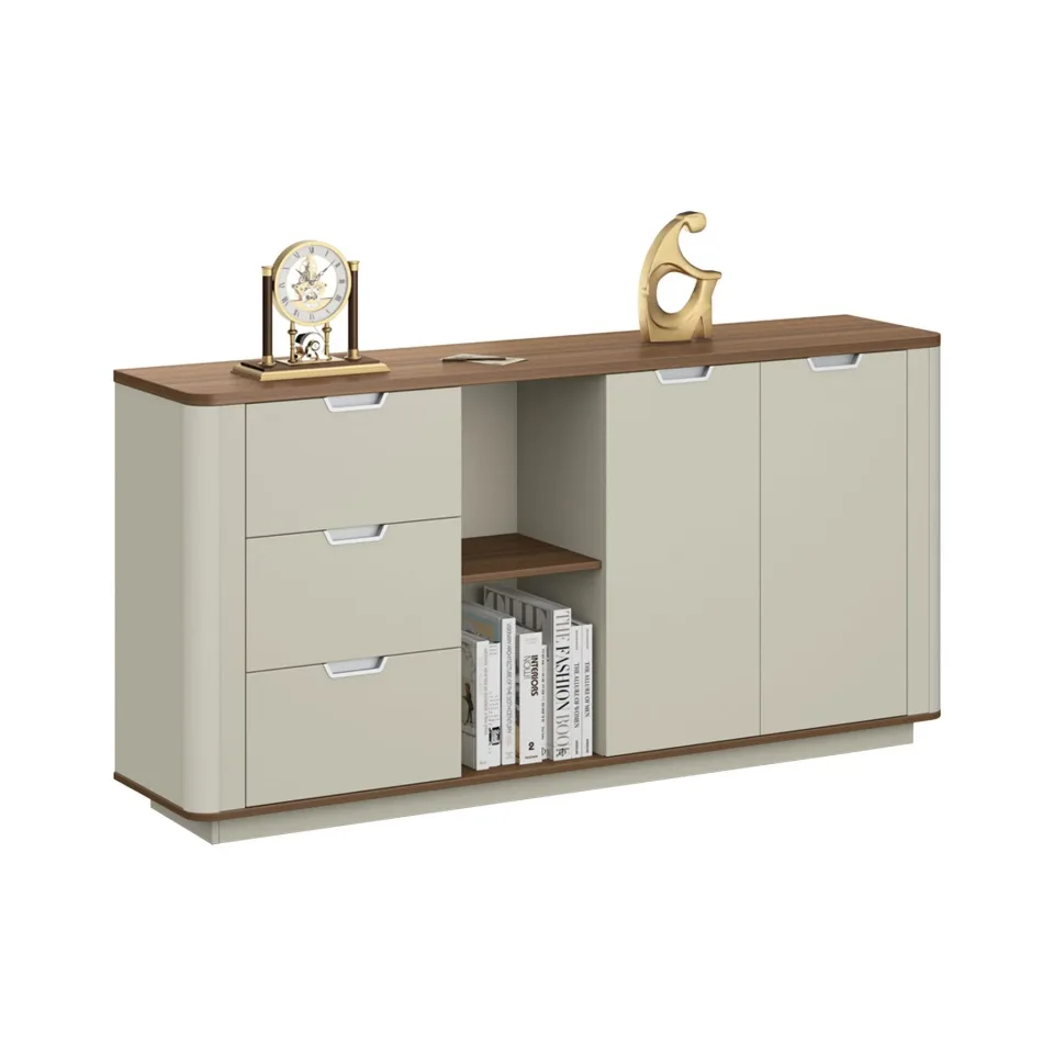 Dulap RFG Elmaz, 1800 x 400 x 900 mm, stejar australian și gri