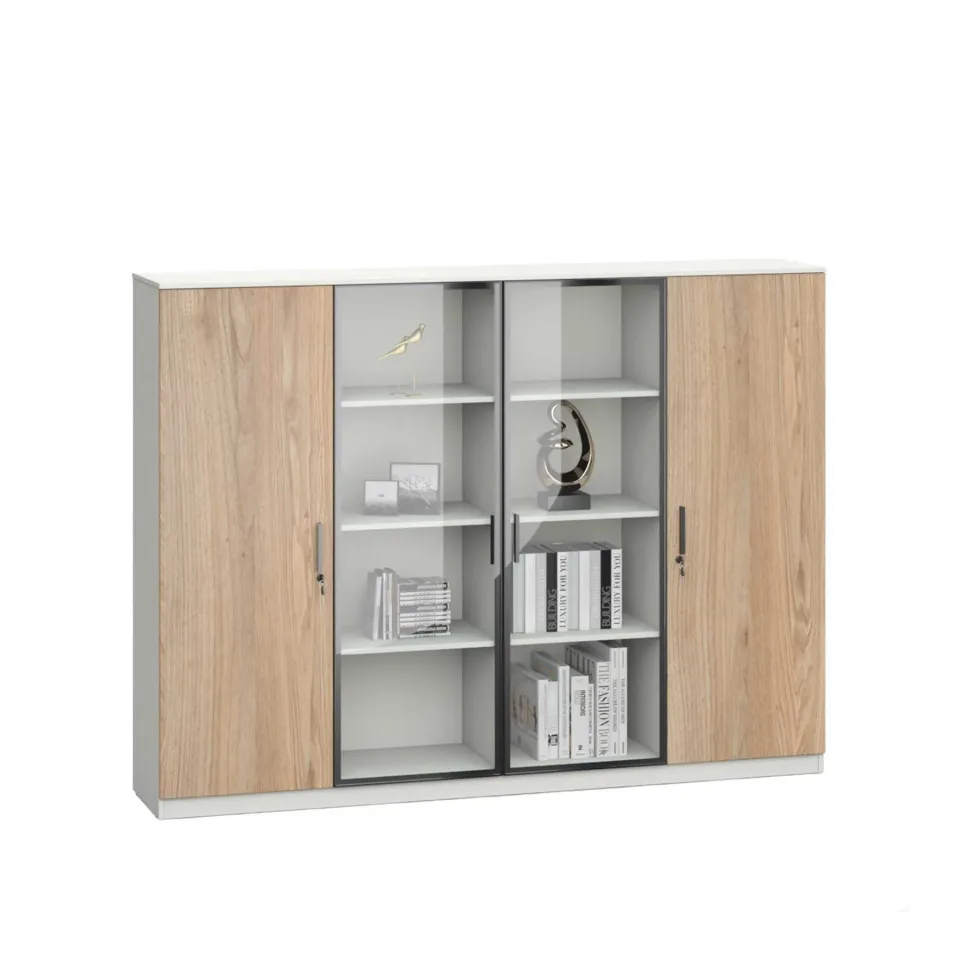 Dulap RFG Monaco, 2000 x 400 x 1500 mm, ulm și alb