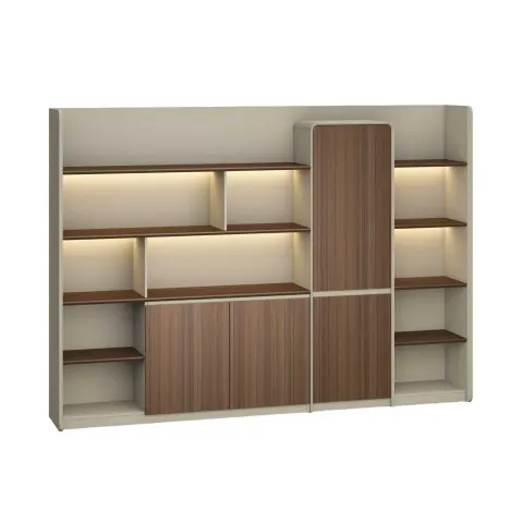 Dulap RFG Savona, 2800 x 435 x 2000 mm, stejar australian și gri
