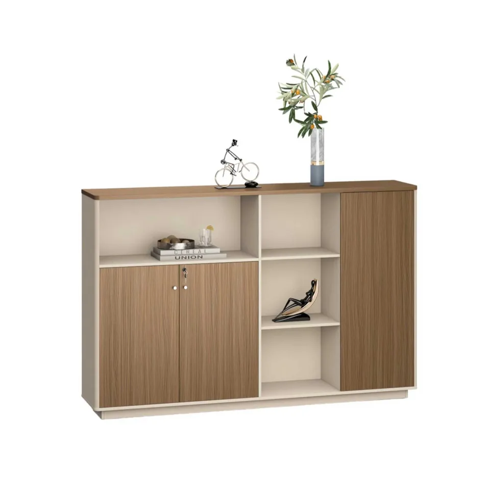Dulap RFG Paris, 2000 x 400 x 1300 mm, nuc și gri deschis