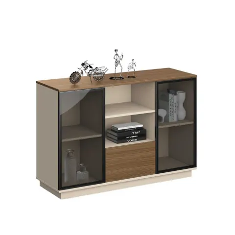 Dulap RFG Paris, 1 200 x 400 x 800 mm, nuc și gri deschis