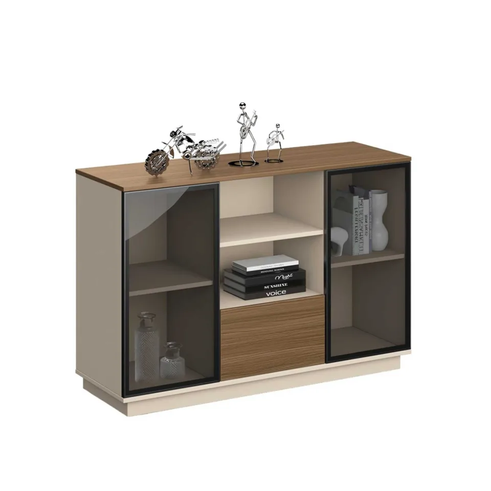 Dulap RFG Paris, 1 200 x 400 x 800 mm, nuc și gri deschis