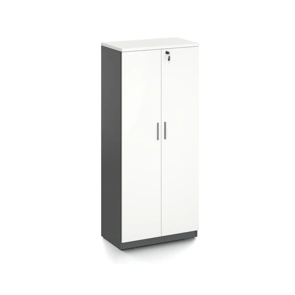 Dulap RFG Monaco, 700 x 400 x 1600 mm, PAL, alb și negru