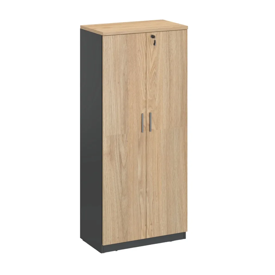 Dulap RFG Monaco, 700 x 400 x 1600 mm, PAL, ulm și negru