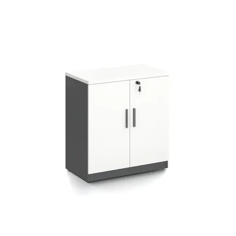 Dulap RFG Monaco, 700 x 400 x 740 mm pal melaminat, alb și negru