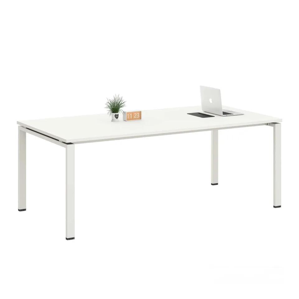 Masă de conferință RFG Monaco, 2000 x 1000 x 750 mm, albă