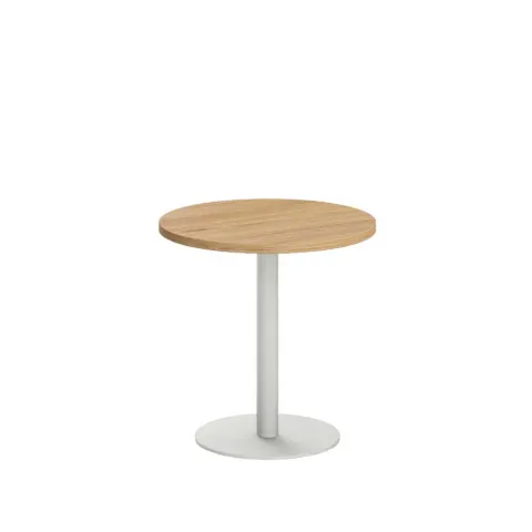 Masă de meeting RFG Barry, 600 x 600 x 600 mm, VL Ulm, Bază Albă