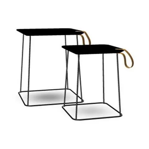 Interstuhl Masă joasă Hub HU920, negru, set de 2