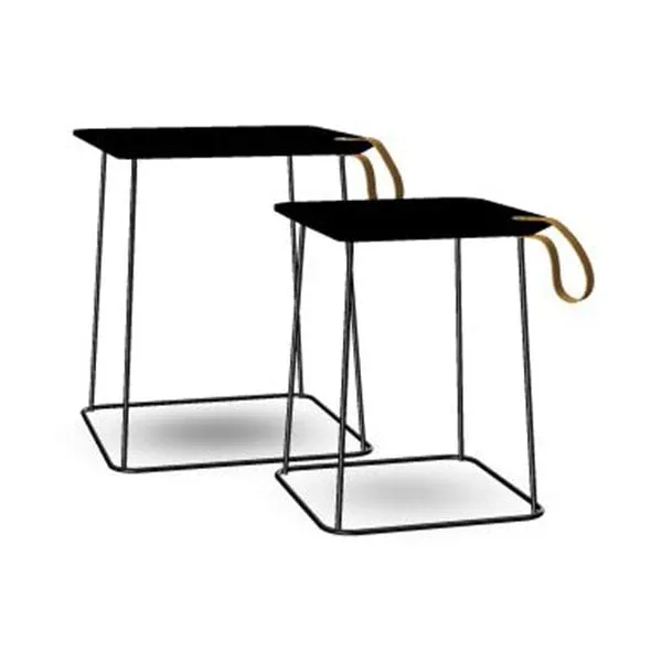 Interstuhl Masă joasă Hub HU920, negru, set de 2