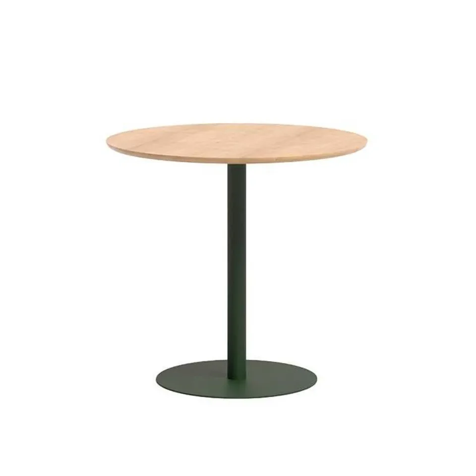 Masă Boln Sarek, 800 x 800 x 750 mm, blat rotund, HPL, bază metalică