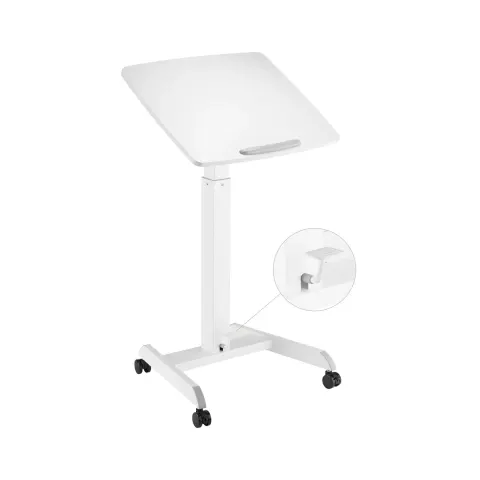 RFG Table Active, înălțime reglabilă, 600 x 520 x 758-1128 mm, alb